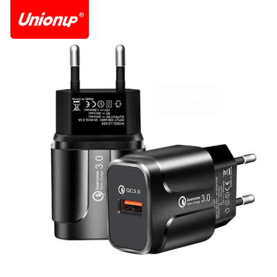 UNIOnUP Fast charging qc 3.0 usb charger travel wall charger 18w for charger oppo vooc.3.0