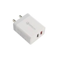 Dual 2 ports QC3.0 quick charger 5V 36W output India Bis Plug QC 3.0 Fast Charger For Mobile Ipad 18W Charger white/Black