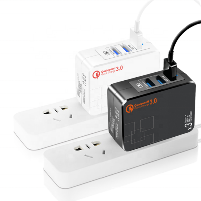 Durable 3 USB Wall Travel Charger 30W QC3.0 Multi Port Cell Phone Super Fast Mobile Charger